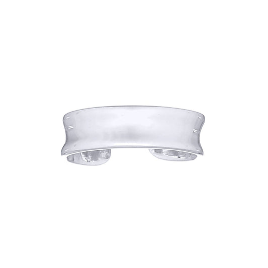 Silver  Concaved Toe Ring - ATR010