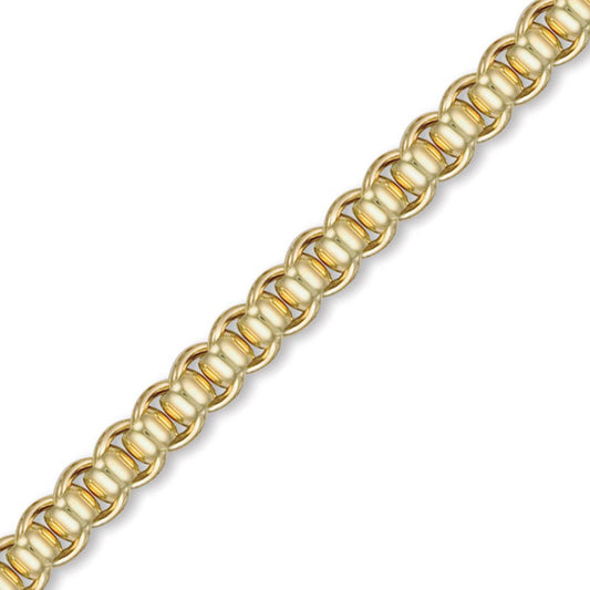 Flash-plated Solid Brass  Roller Ball 8.5mm Chain - BCN015H