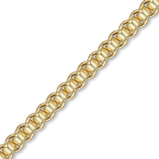 Flash-plated Solid Brass  Roller Ball 8.5mm Chain - BCN015H