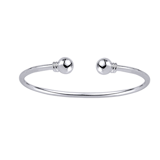 Kids Sterling Silver  Torque Baby Bangle Bracelet - BN22