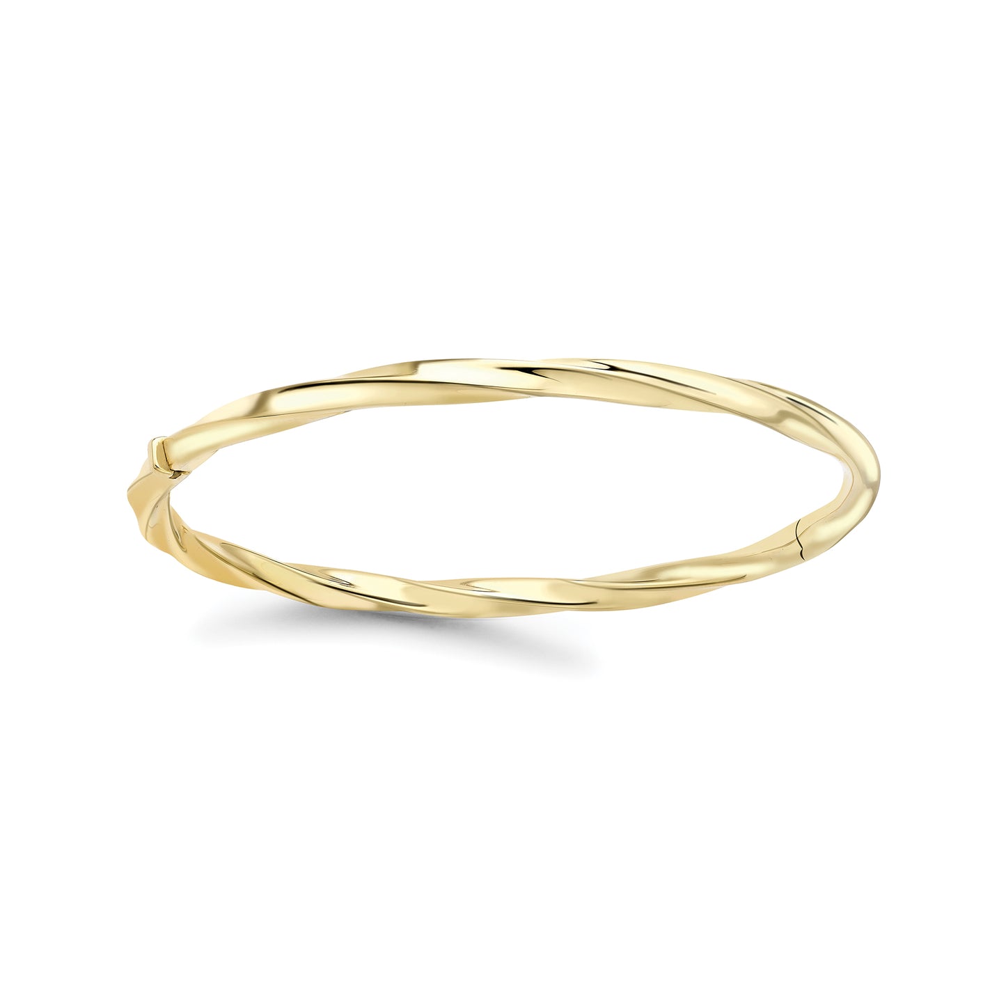 9ct Gold  Twisted Bangle - BNNR02511