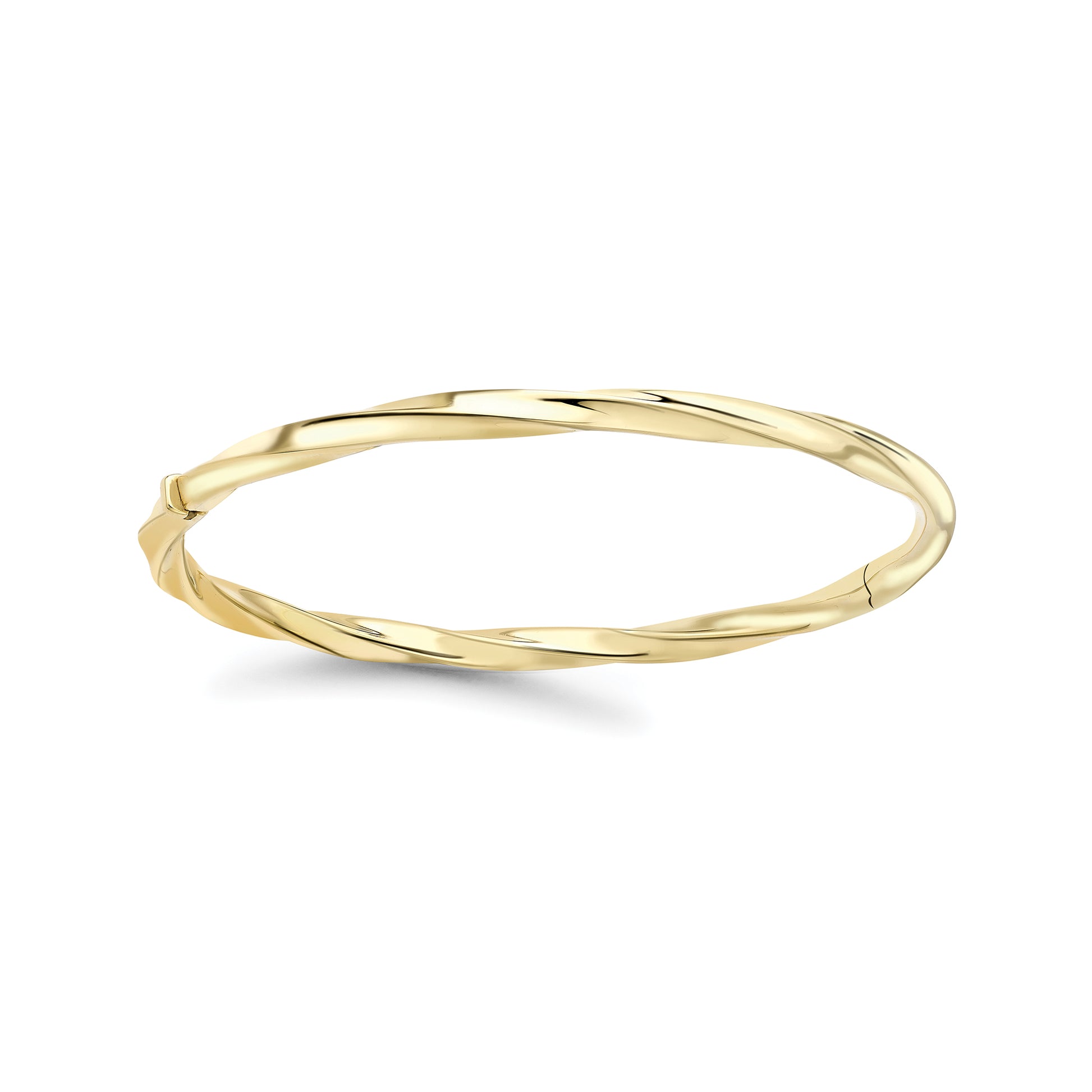 9ct Gold  Twisted Bangle - BNNR02511