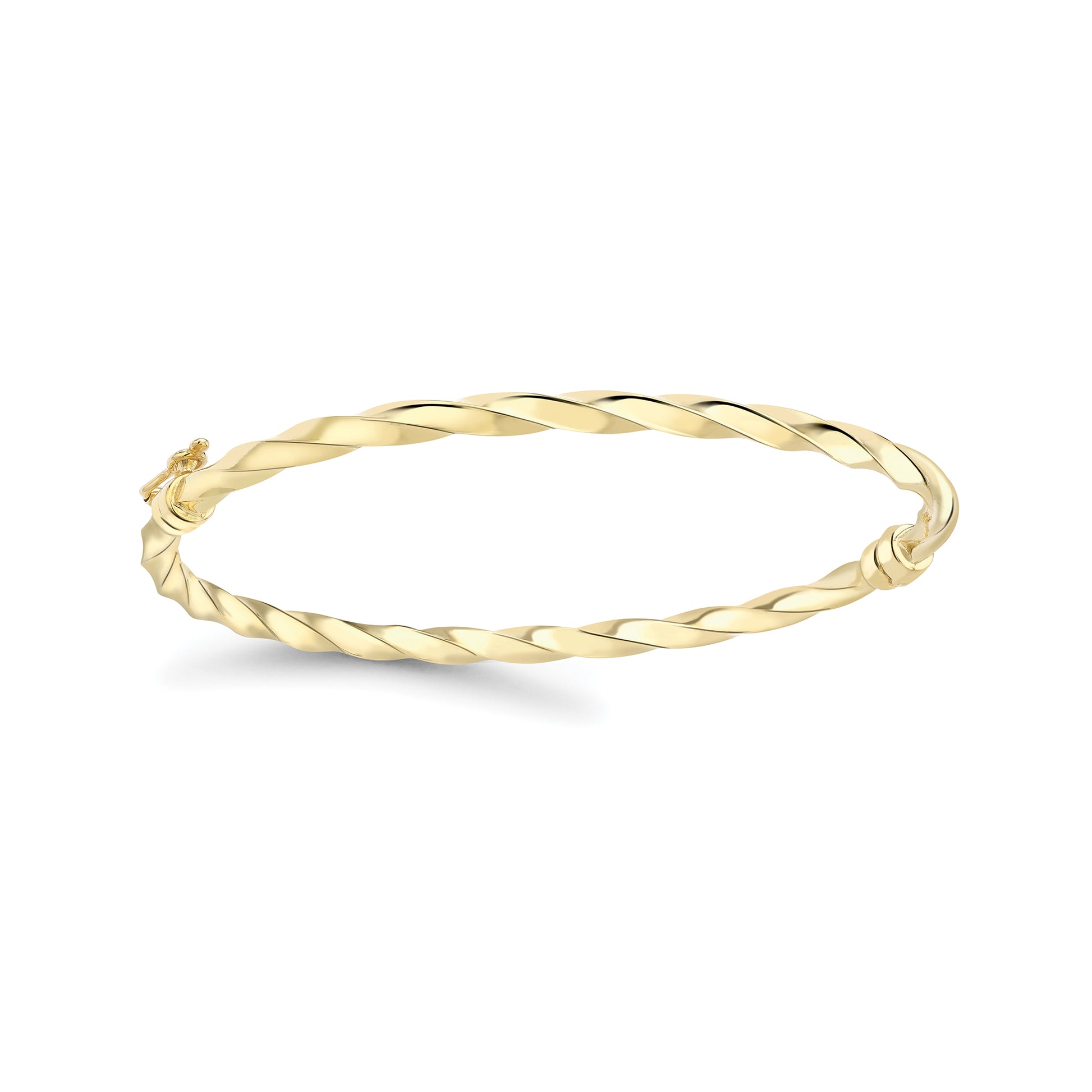 9ct Gold  Fancy Twisted Bangle - BNNR02512