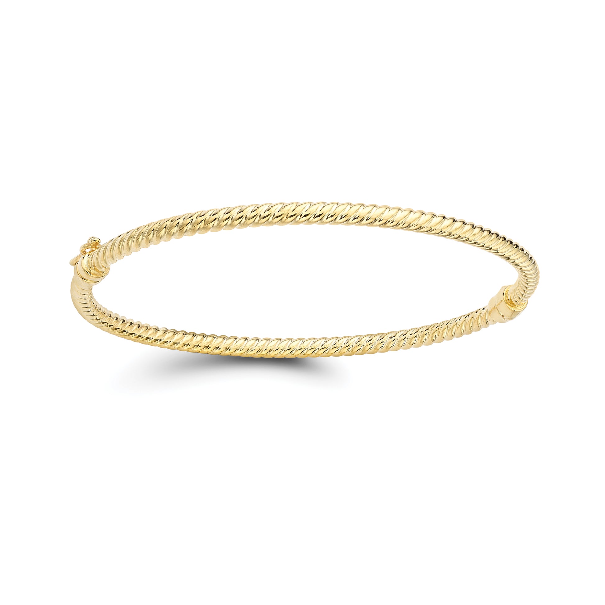 9ct Gold  Twisted Bangle - BNNR02513