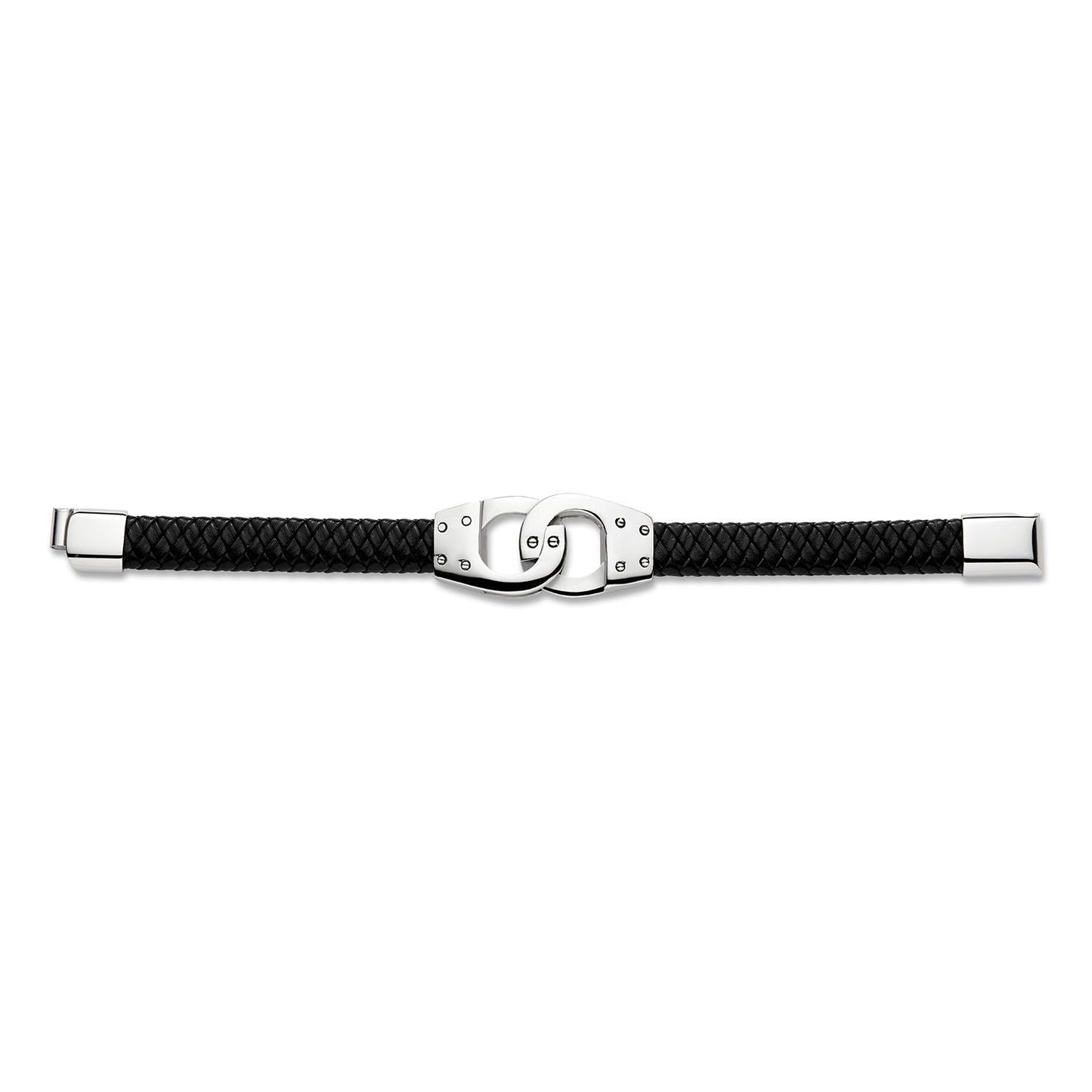 Mens Steel  Buckle Cuff Bracelet 20mm 8.5 inch - BRC171