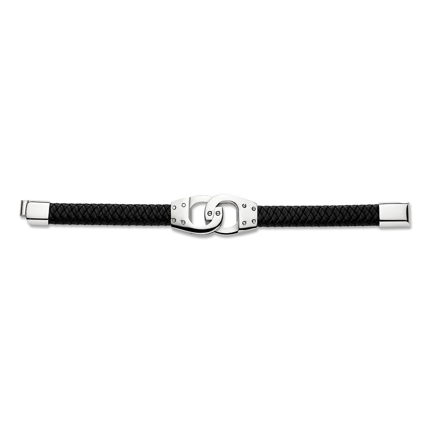 Mens Steel  Buckle Cuff Bracelet 20mm 8.5 inch - BRC171