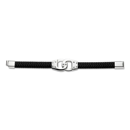 Mens Steel  Buckle Cuff Bracelet 20mm 8.5 inch - BRC171