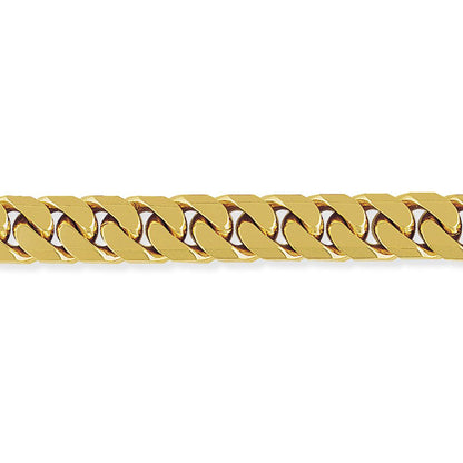 9ct Gold  Tight-Linked Heavy Curb Bracelet 11mm 8.75" 22cm - BRNR02027-08