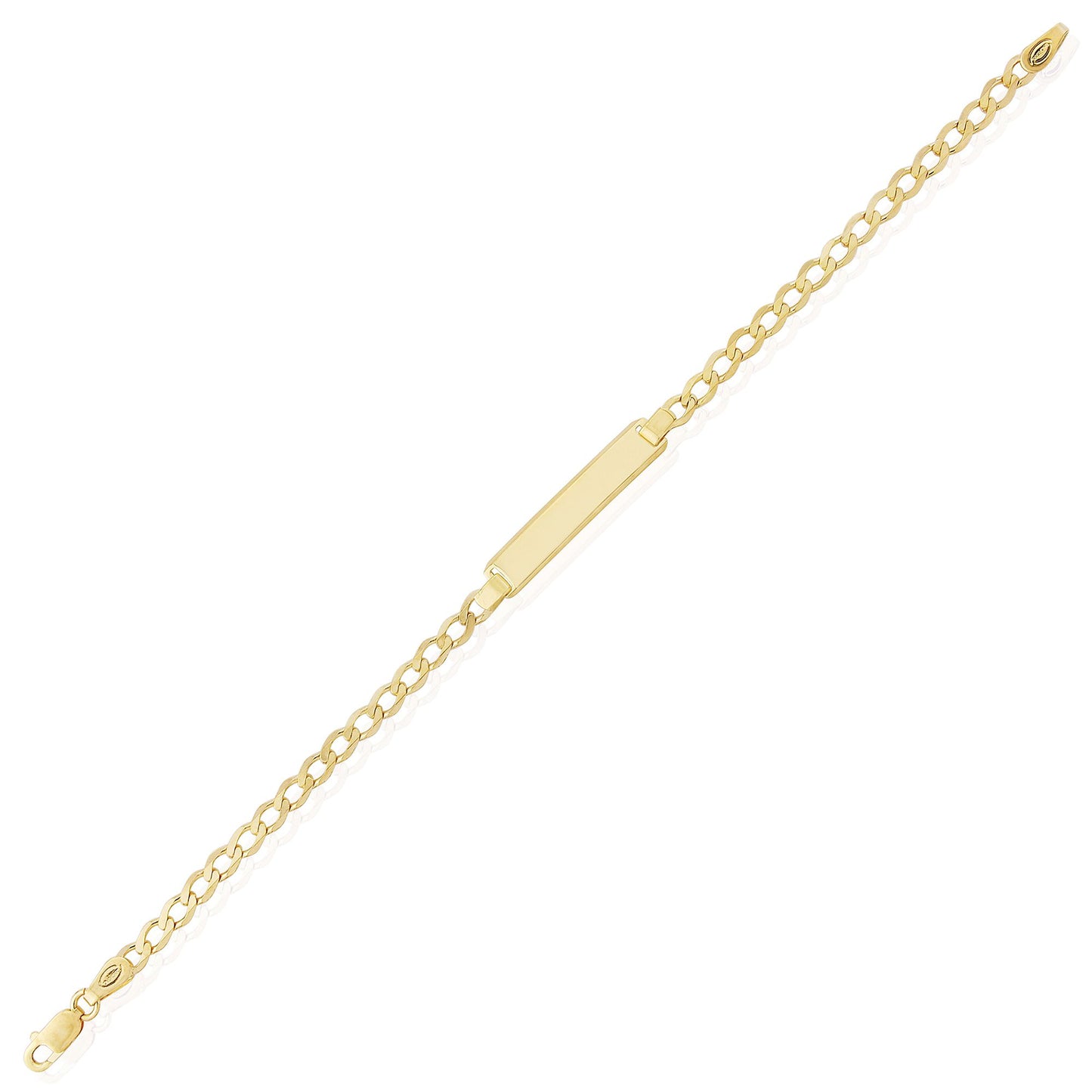 9ct Gold  Curb ID Identity Bracelet 6.3" - BRNR02360-05