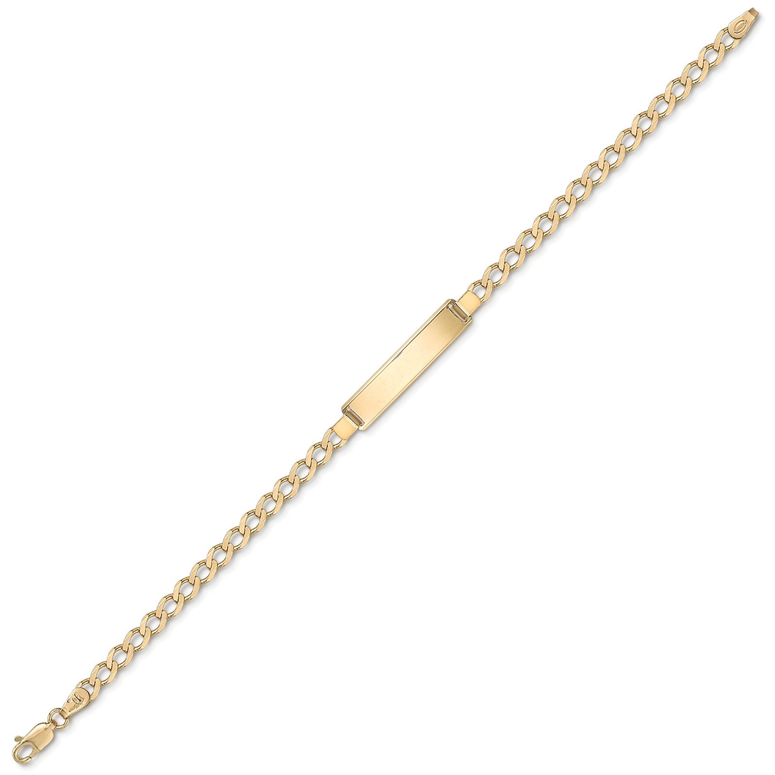 9ct Gold  Curb ID Identity Bracelet - BRNR02399-07