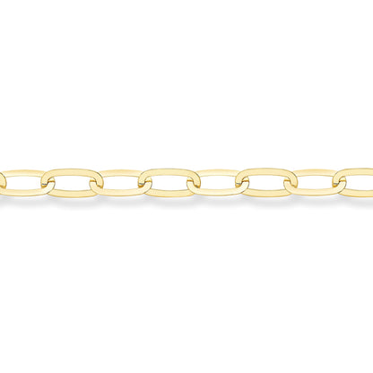 9ct Gold  Oval Link Bracelet 7.25"/19cm - BRNR02964-07