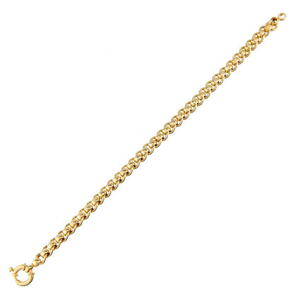 9ct Gold  Roller Ball Chain Bracelet 6mm 7.5 inch - BT1AXL617Y