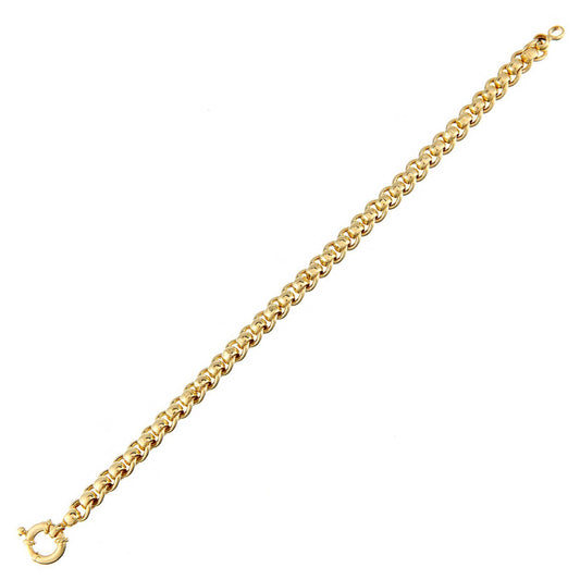 9ct Gold  Roller Ball Chain Bracelet 6mm 7.5 inch - BT1AXL617Y