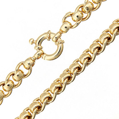 9ct Gold  Roller Ball Chain Bracelet 6mm 7.5 inch - BT1AXL617Y