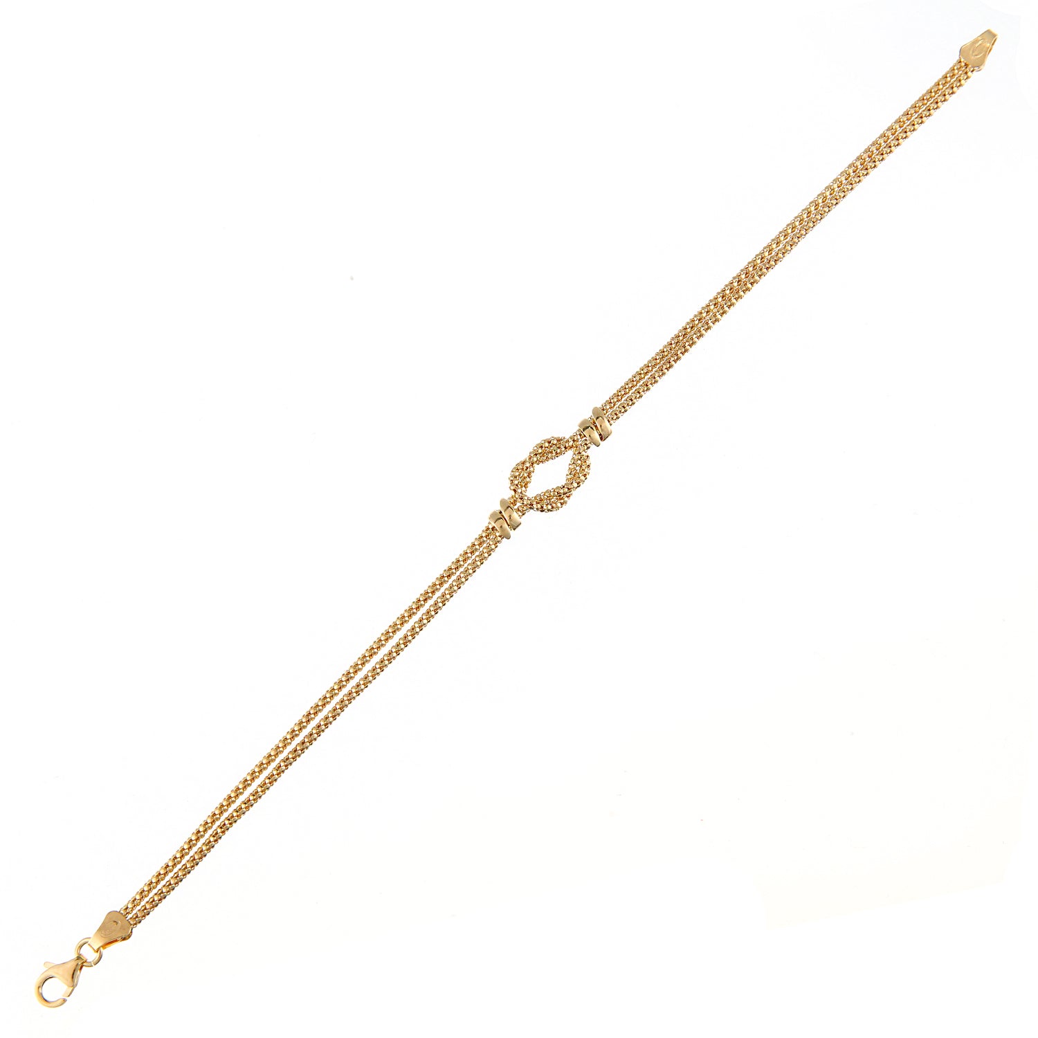 9ct Gold  Popcorn Popcorn Bracelet 7.5 inch - BT1AXL628Y