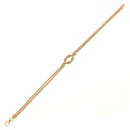 9ct Gold  Popcorn Popcorn Bracelet 7.5 inch - BT1AXL628Y