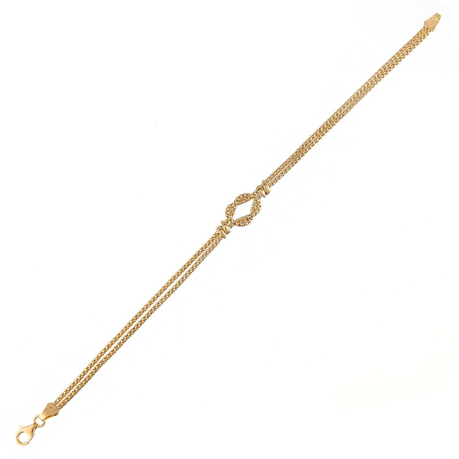 9ct Gold  Popcorn Popcorn Bracelet 7.5 inch - BT1AXL628Y