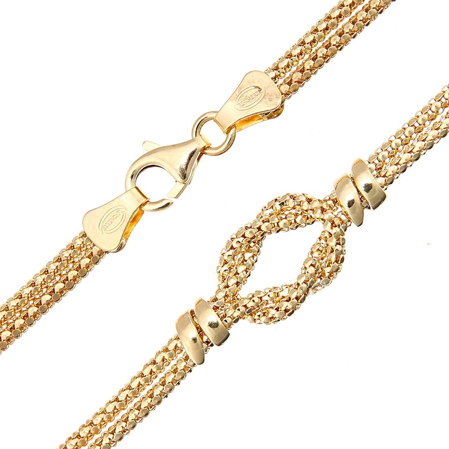 9ct Gold  Popcorn Popcorn Bracelet 7.5 inch - BT1AXL628Y