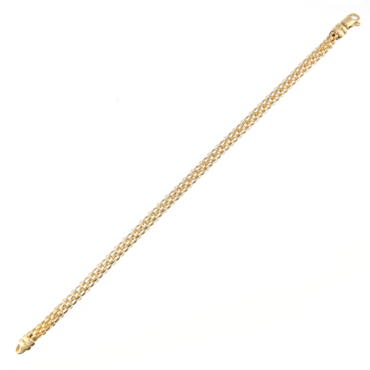 9ct Gold  Popcorn Popcorn Bracelet 4mm 7.5 inch - BT1AXL629Y