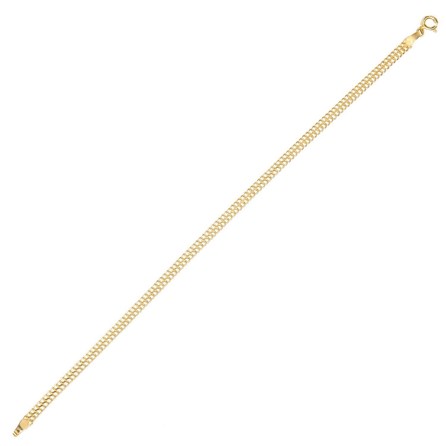 9ct Gold  Infinity Chain Bracelet 4mm 7.5 inch - BT1AXL805Y