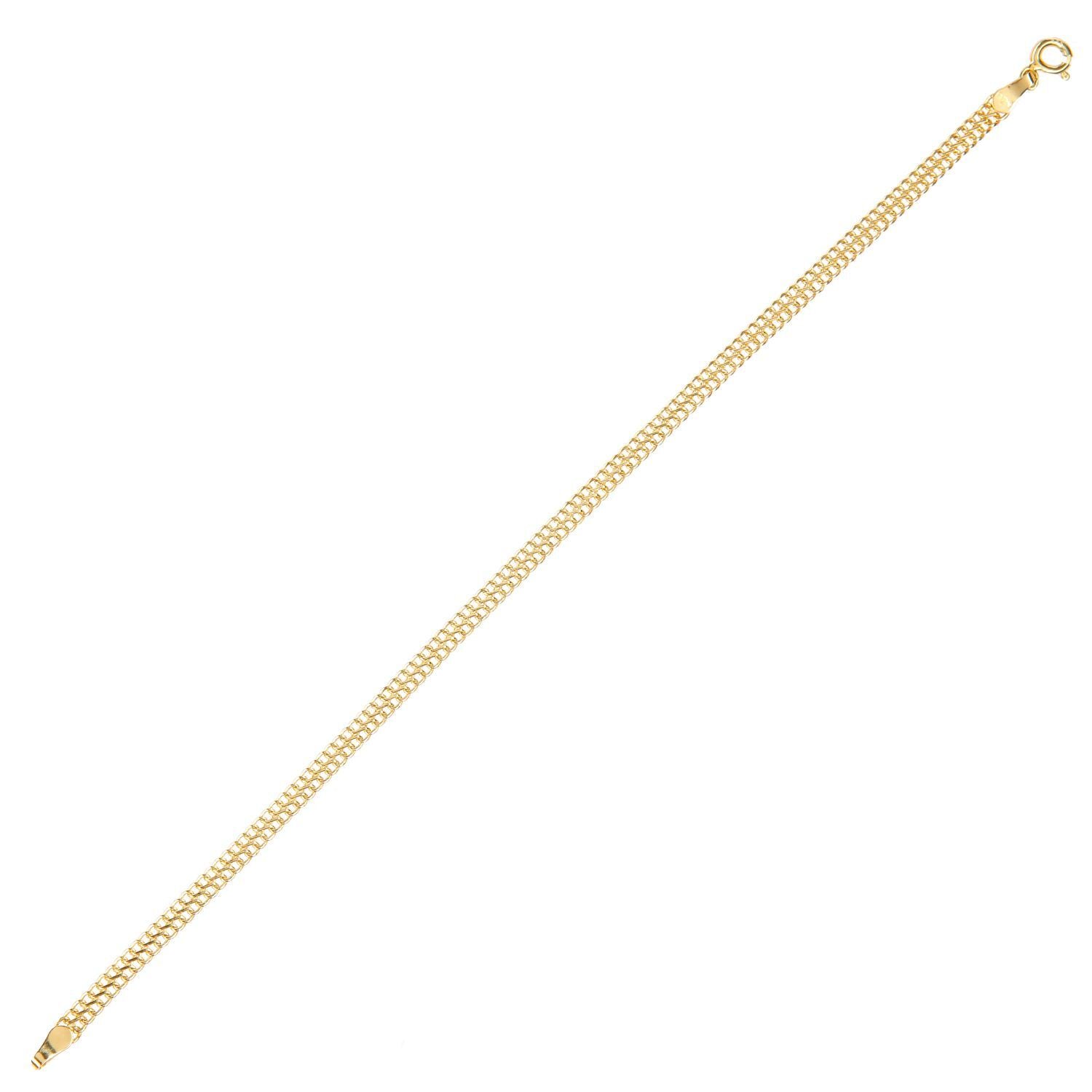 9ct Gold  Infinity Chain Bracelet 4mm 7.5 inch - BT1AXL805Y
