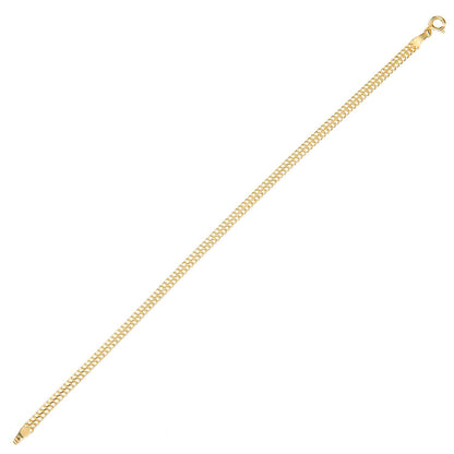 9ct Gold  Infinity Chain Bracelet 4mm 7.5 inch - BT1AXL805Y