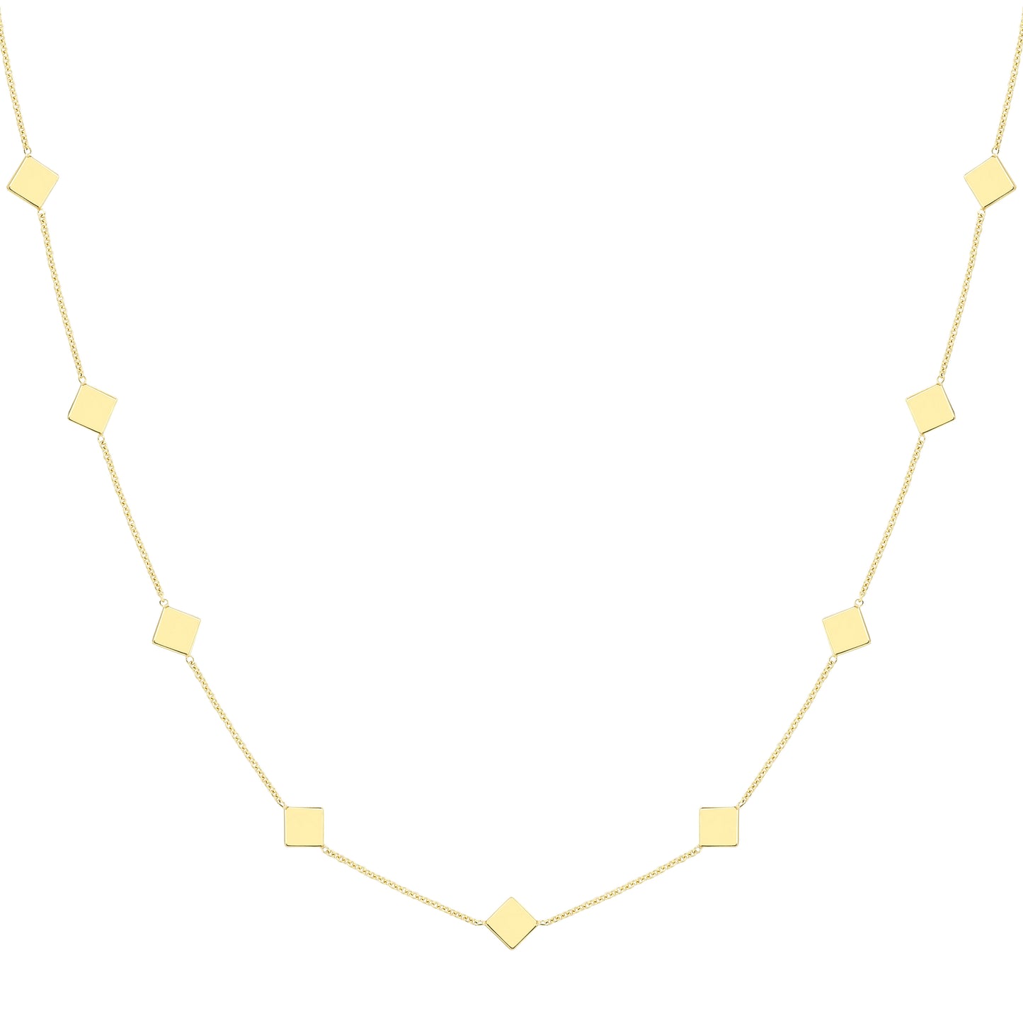 9ct Gold  Gold Necklace 18"/45cm - CANR02114-18