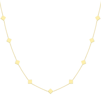 9ct Gold  Gold Necklace 18"/45cm - CANR02114-18