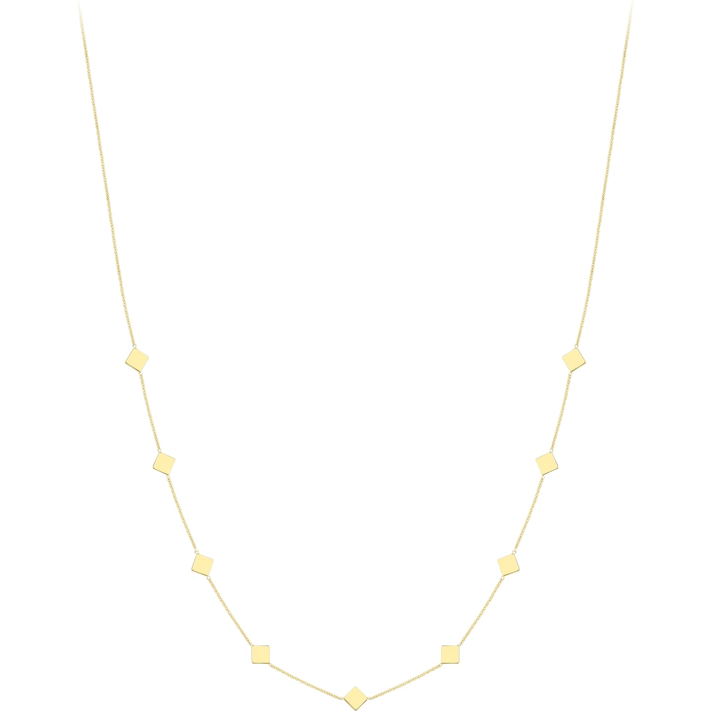 9ct Gold  Gold Necklace 18"/45cm - CANR02114-18