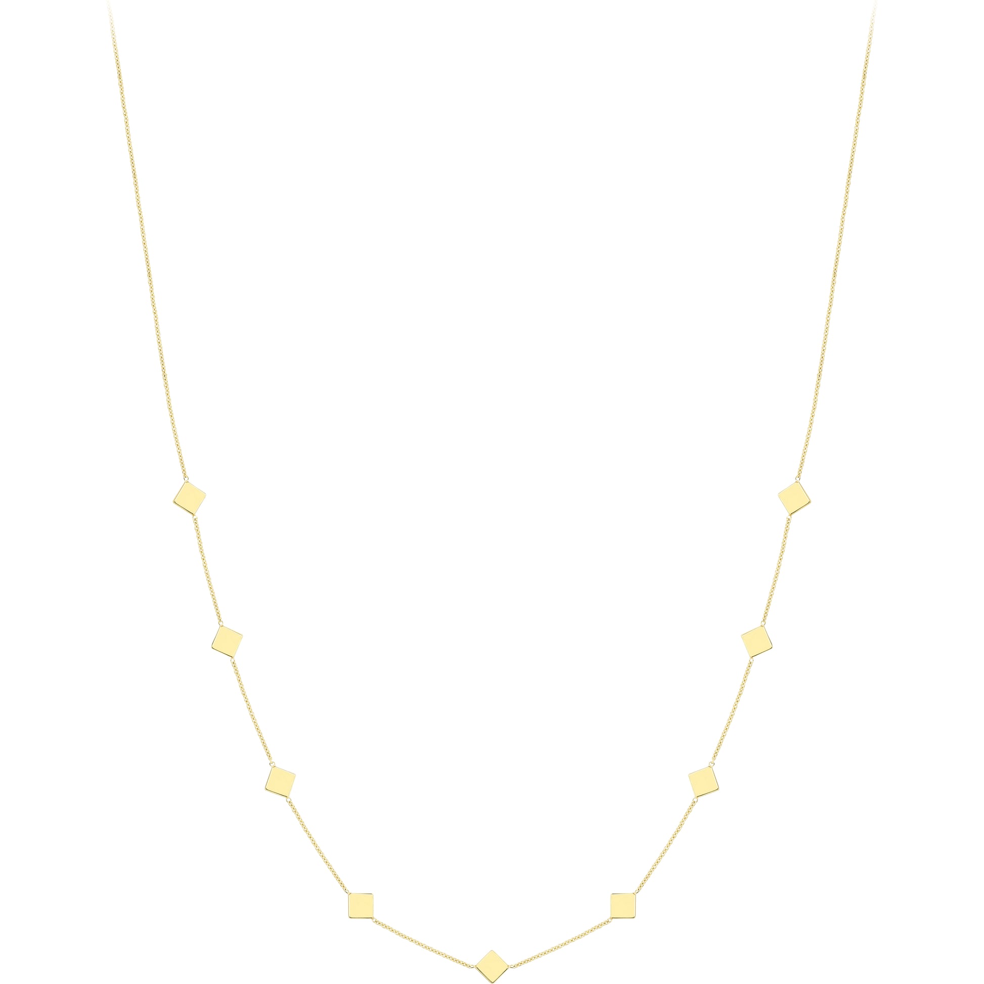 9ct Gold  Gold Necklace 18"/45cm - CANR02114-18