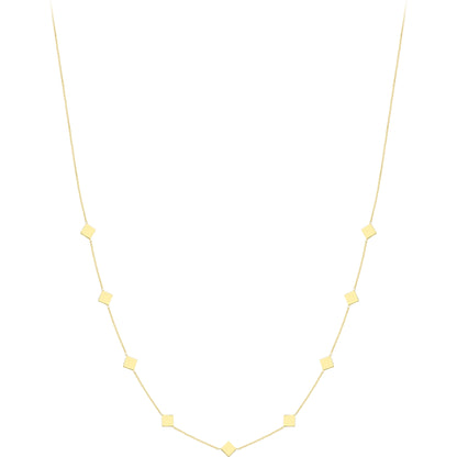 9ct Gold  Gold Necklace 18"/45cm - CANR02114-18