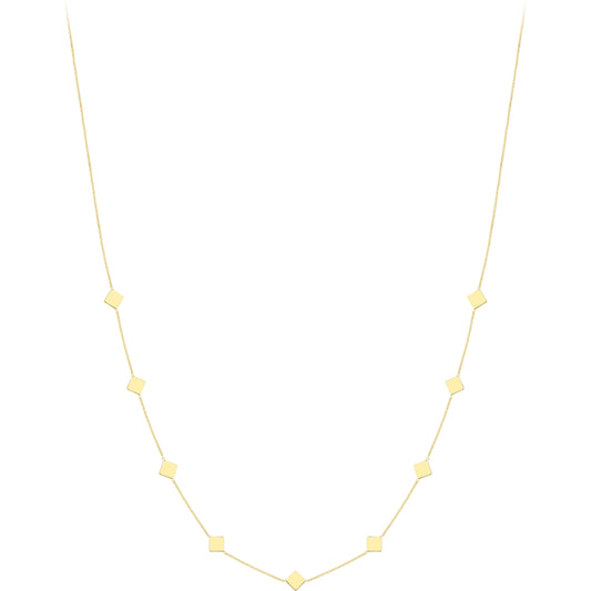 9ct Gold  Gold Necklace 18"/45cm - CANR02114-18