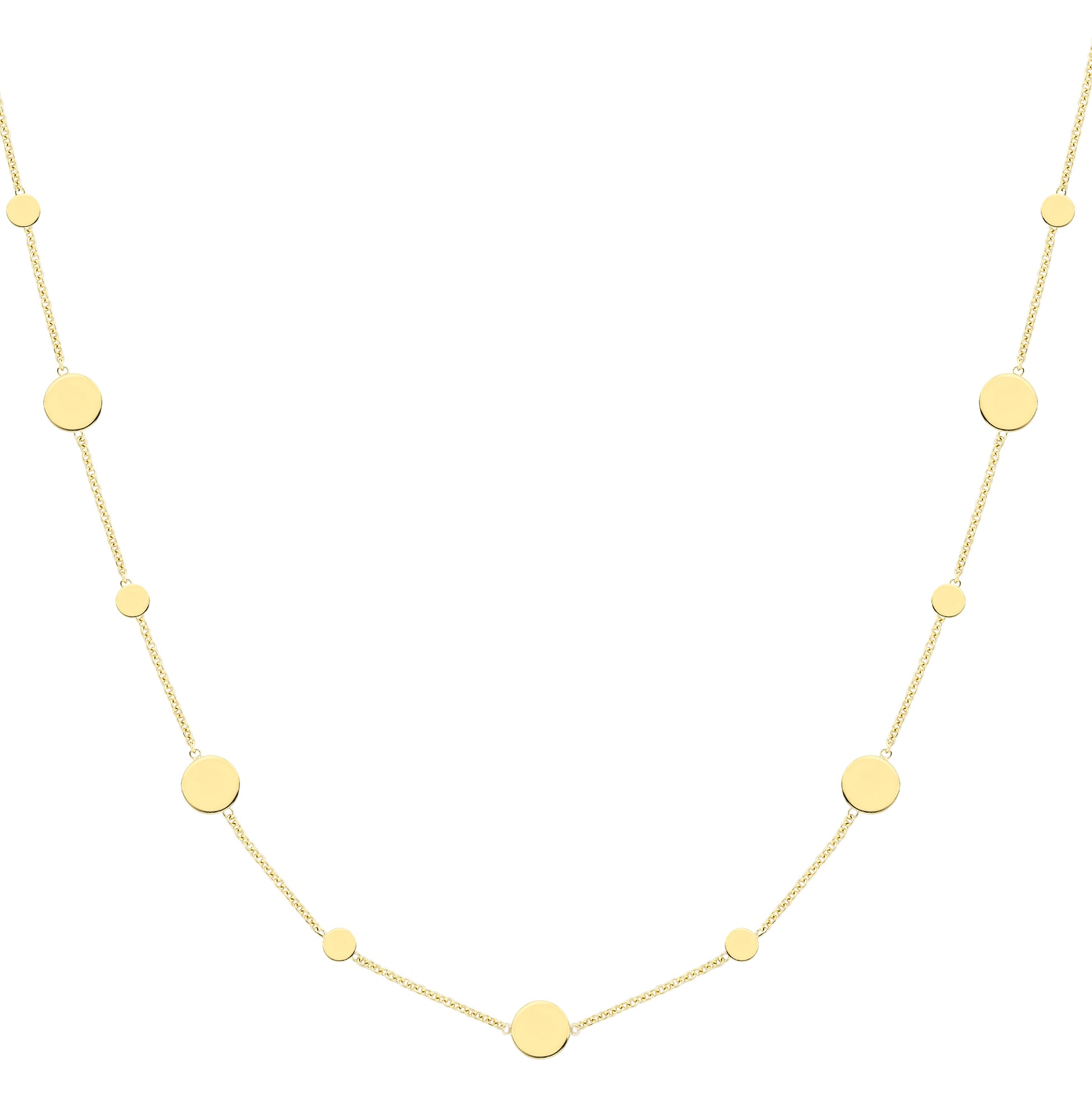 9ct Gold  Gold Necklace 18"/45cm - CANR02115-18