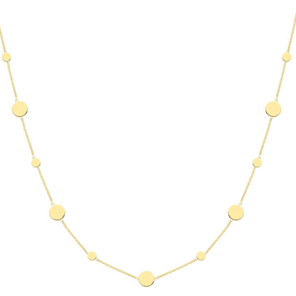 9ct Gold  Gold Necklace 18"/45cm - CANR02115-18