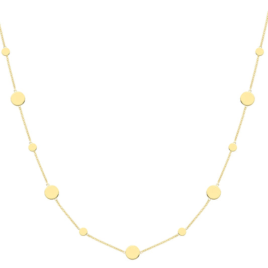 9ct Gold  Gold Necklace 18"/45cm - CANR02115-18
