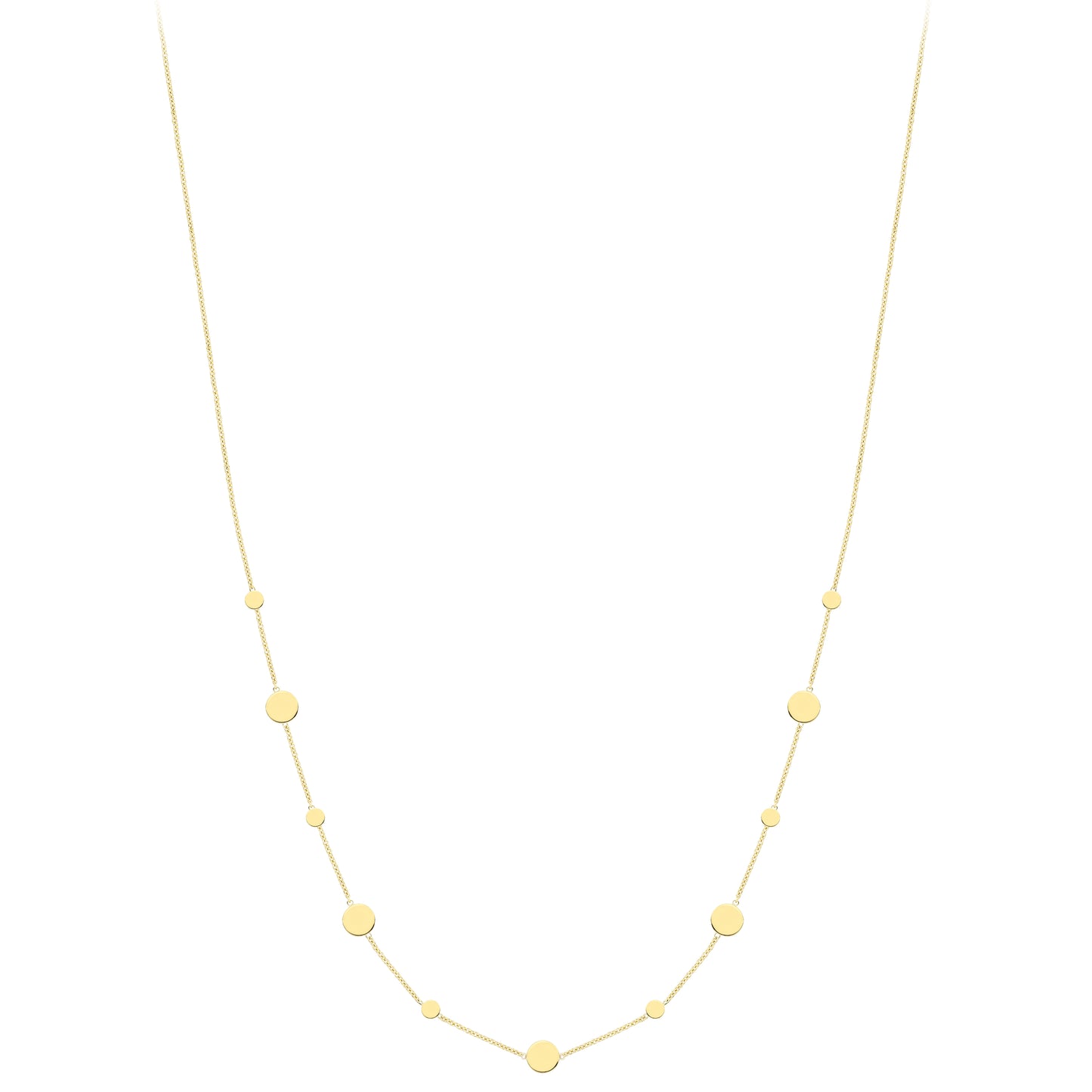 9ct Gold  Gold Necklace 18"/45cm - CANR02115-18