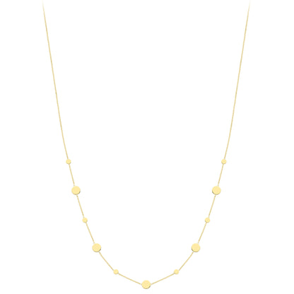 9ct Gold  Gold Necklace 18"/45cm - CANR02115-18