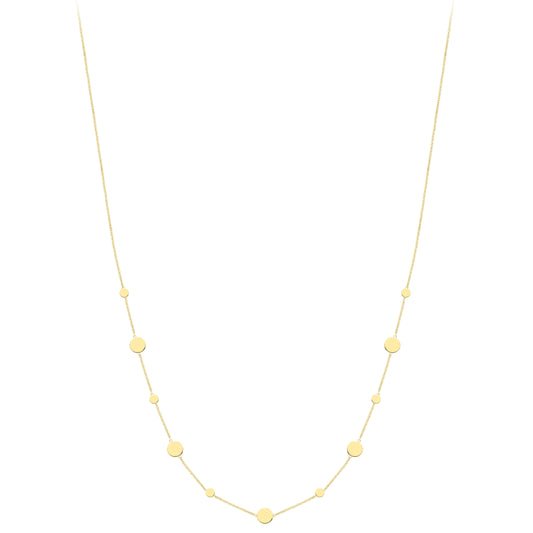 9ct Gold  Gold Necklace 18"/45cm - CANR02115-18