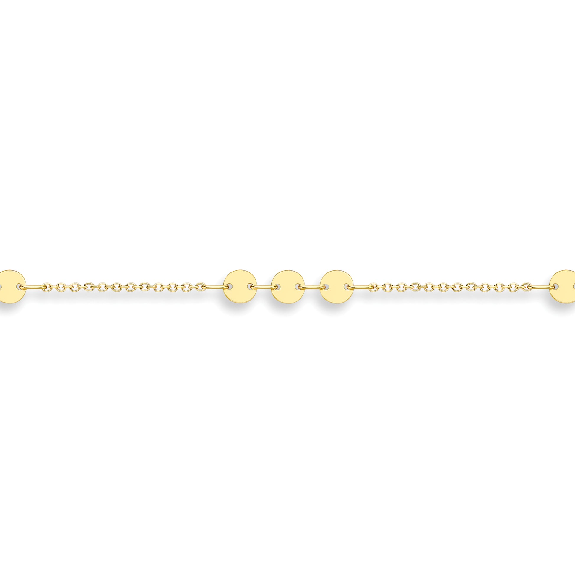 9ct Gold  Gold Bracelet 19cm/7.25" - CANR02116-07
