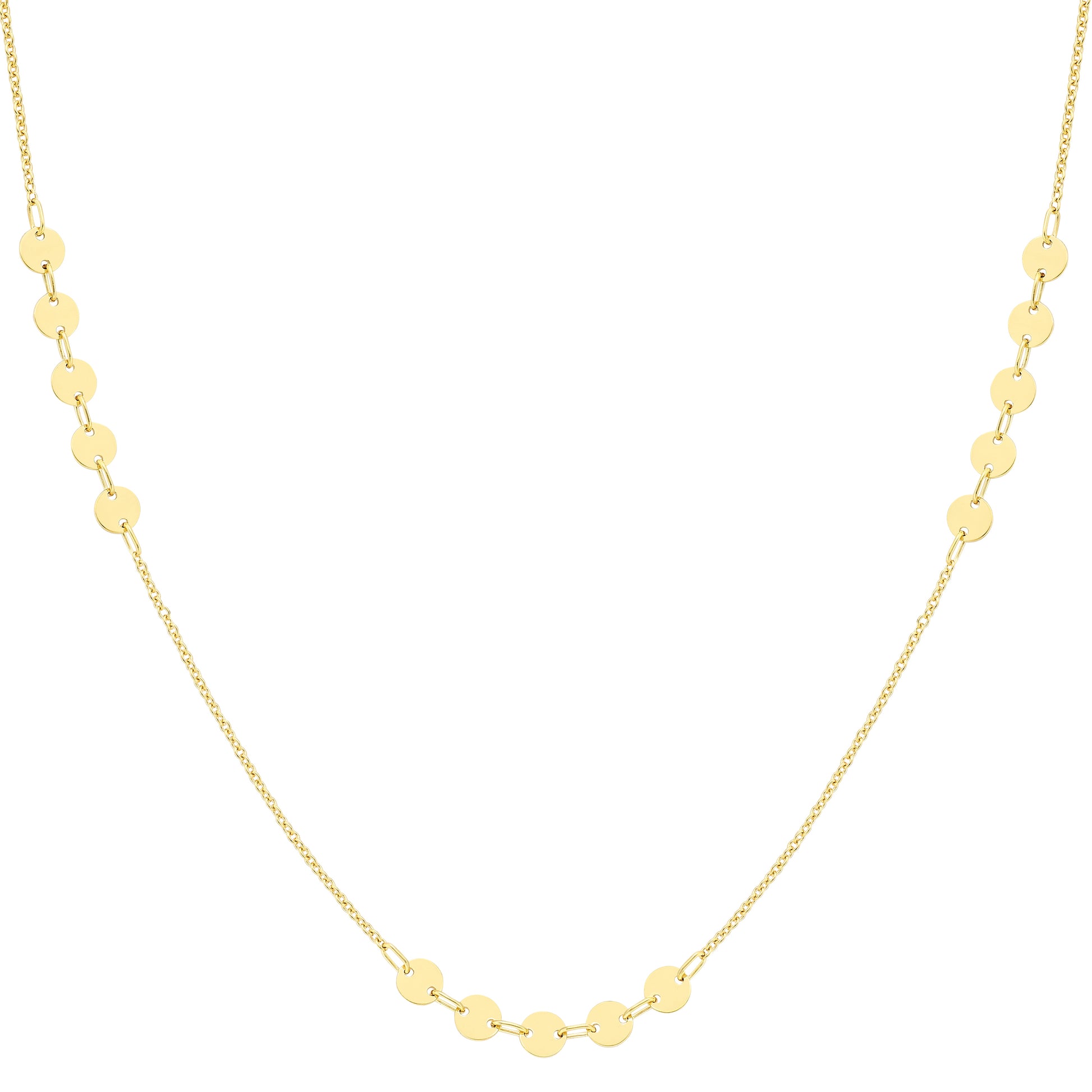 9ct Gold  Gold Necklace 18"/45cm - CANR02116-18