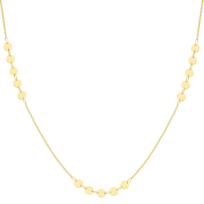 9ct Gold  Gold Necklace 18"/45cm - CANR02116-18
