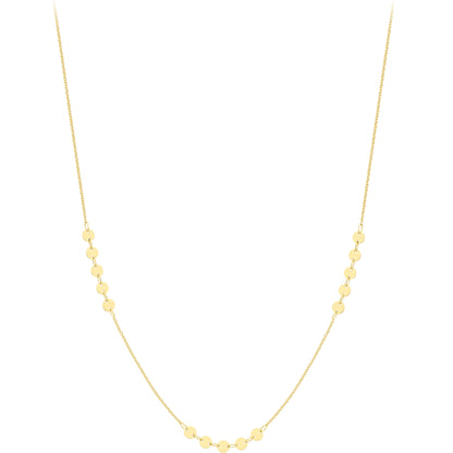 9ct Gold  Gold Necklace 18"/45cm - CANR02116-18