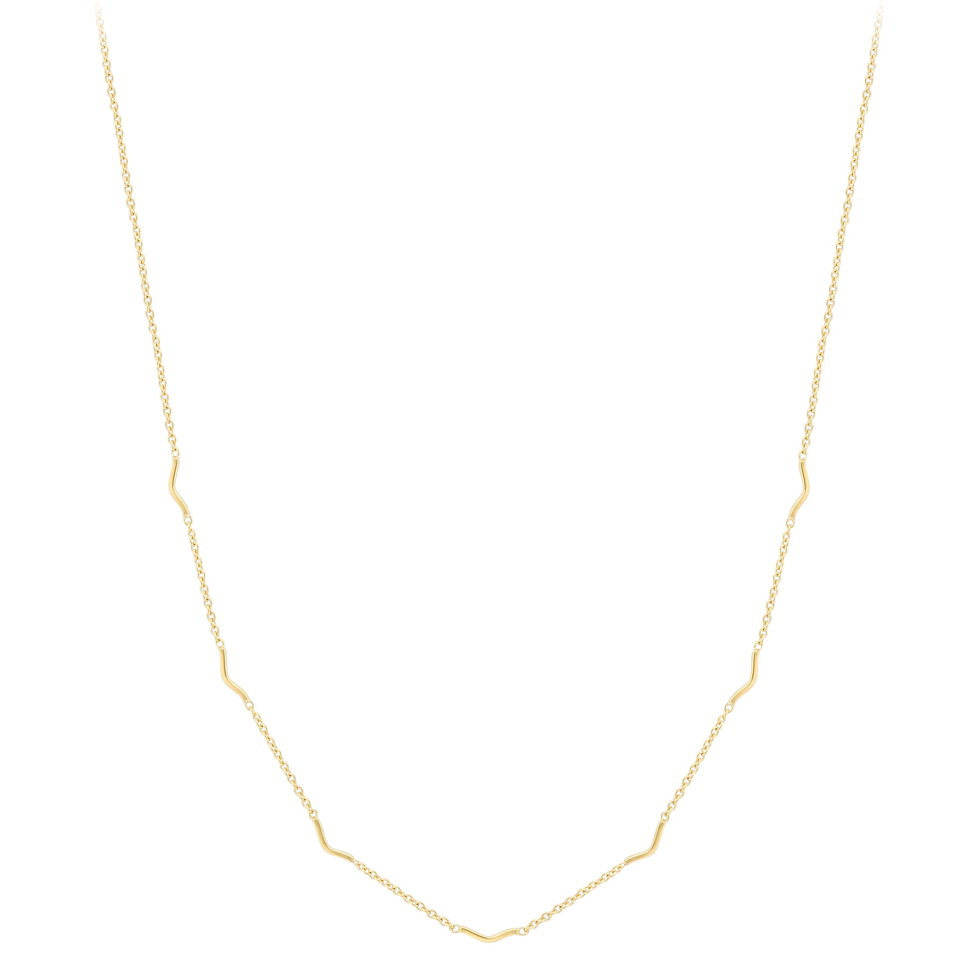 9ct Gold  Gold Necklace 18"/45cm - CANR02117-18