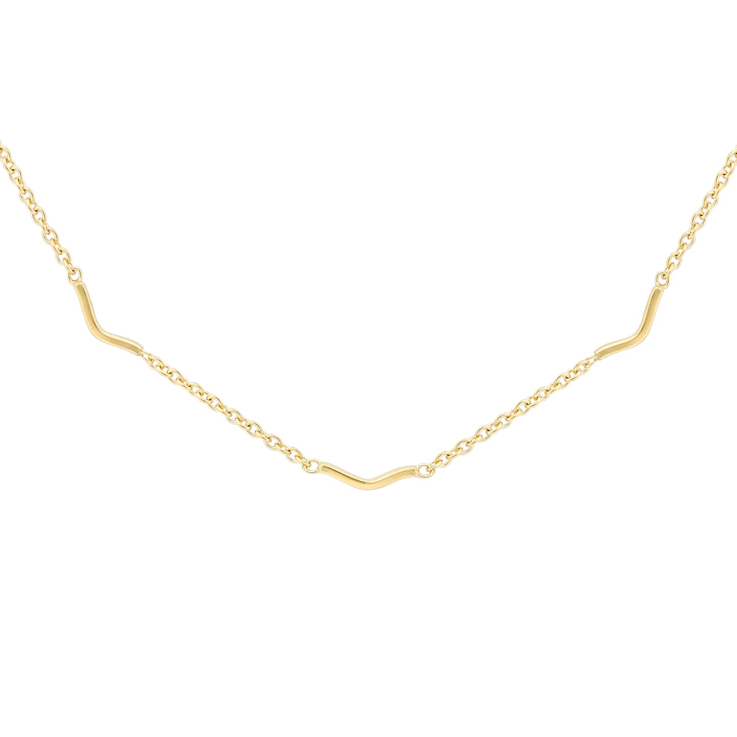 9ct Gold  Gold Necklace 18"/45cm - CANR02117-18