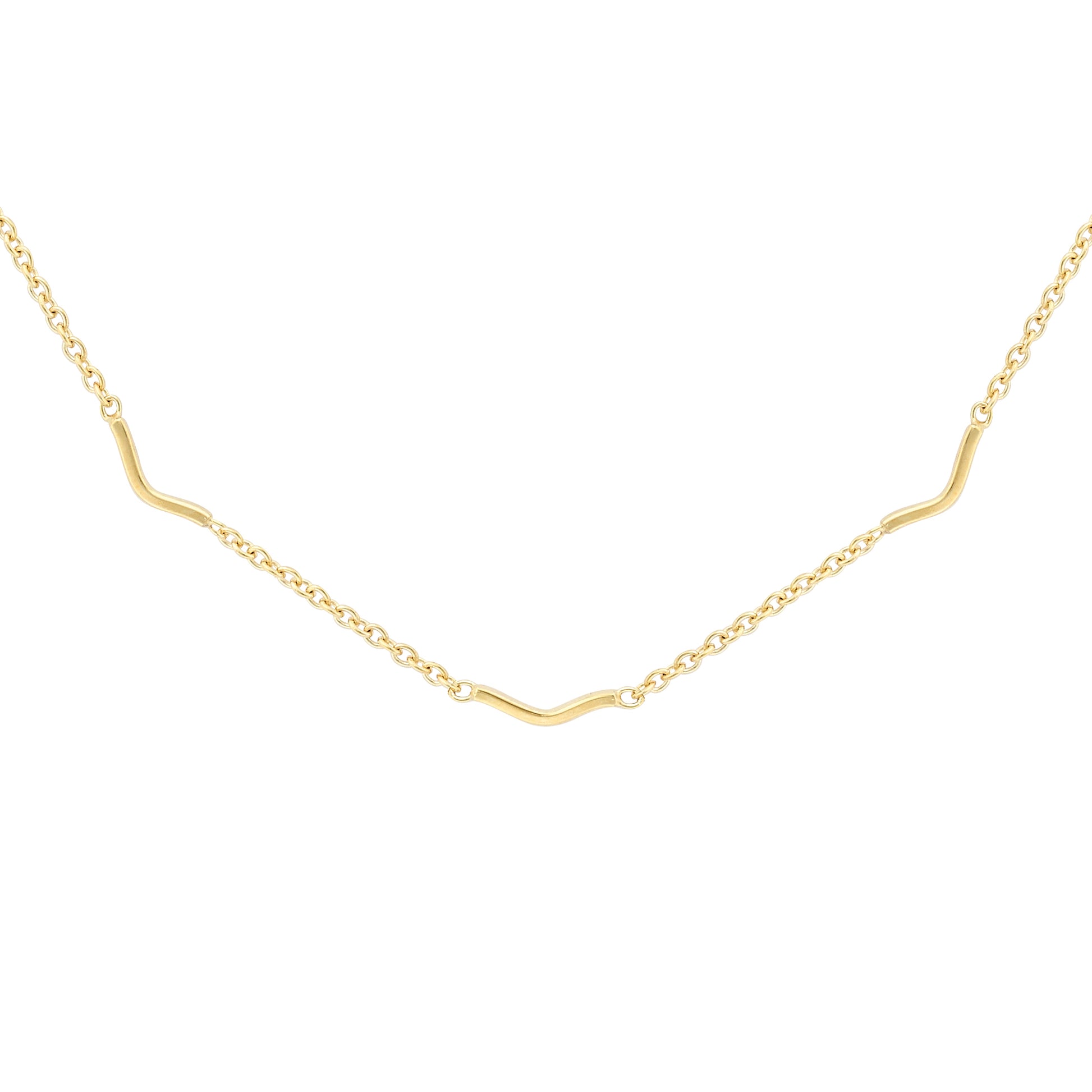 9ct Gold  Gold Necklace 18"/45cm - CANR02117-18