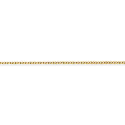 18ct Gold  Curb Pendant Chain Necklace - 1.75mm gauge - CBNR02025E