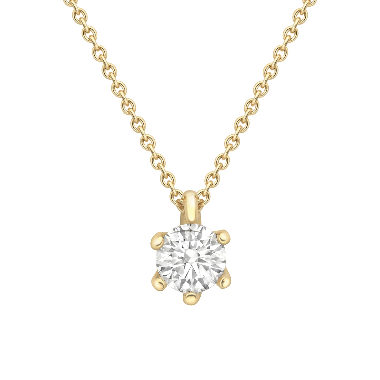 18ct Gold  Diamond Necklet 18"/45cm - CBNR02243-18