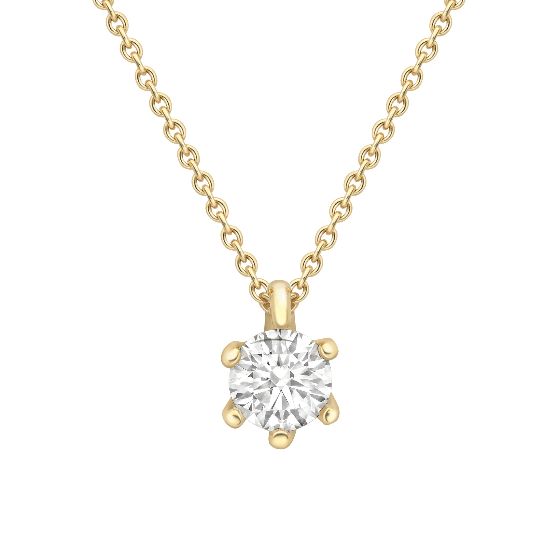 18ct Gold  Diamond Necklet 18"/45cm - CBNR02243-18