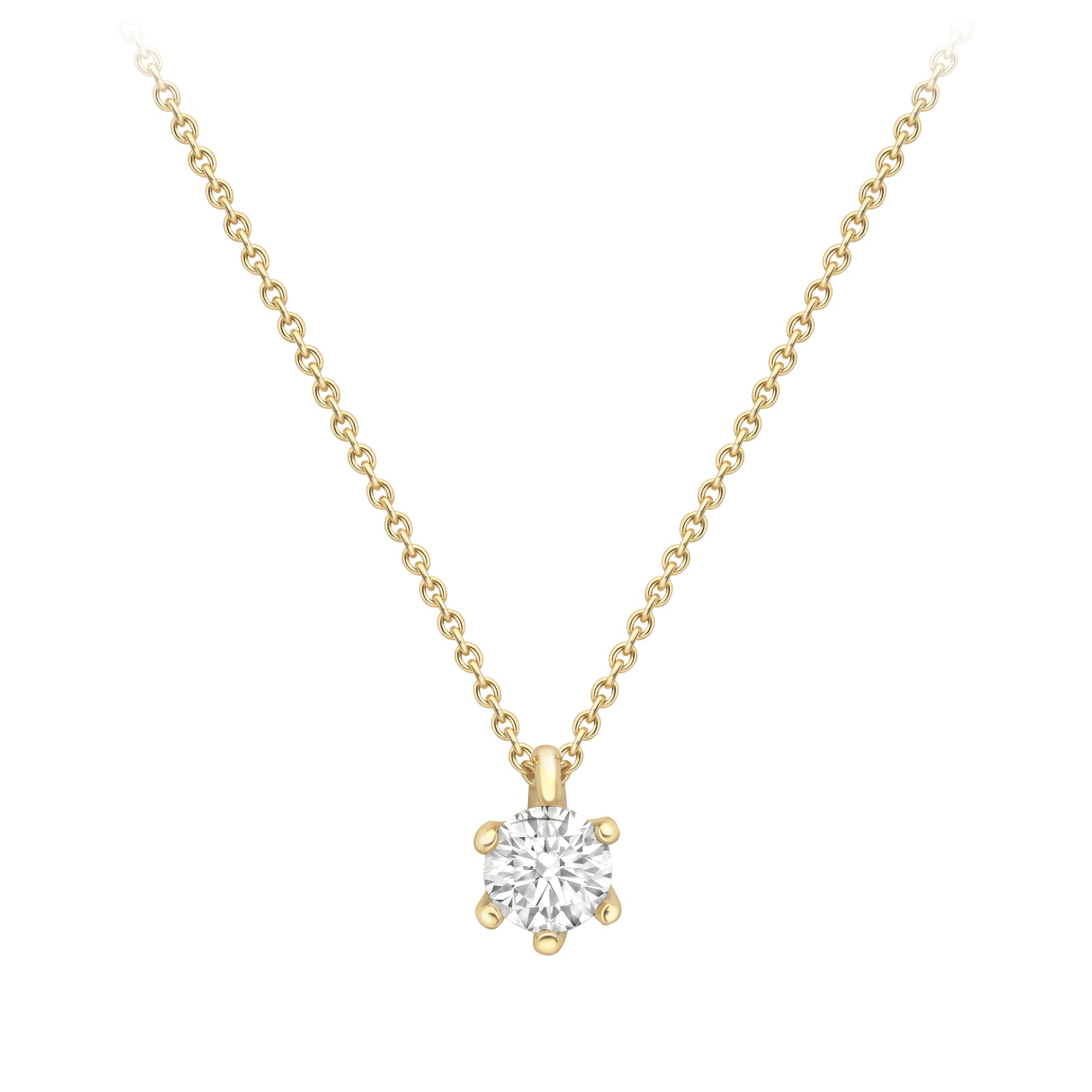 18ct Gold  Diamond Necklet 18"/45cm - CBNR02243-18