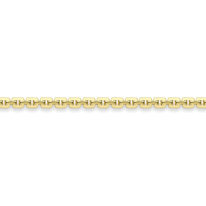 18ct Gold  Square Link Trace Pendant Chain Necklace 1.2mm - CBNR02754